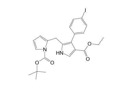 2-Ethoxycarbonyl-3-(4-iodophenyl)-11-N-(tert-butoxycarbonyl)dipyrrolomethane