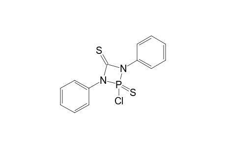 2-Chloro-1,3-diphenyl-1,3,2.lambda(5).-diazaphosphetidine-2,4-dithione