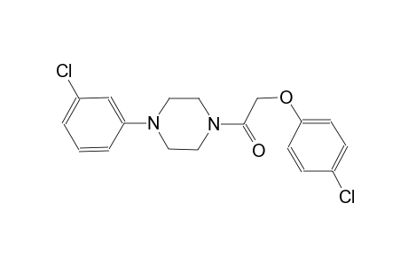 1-[(4-chlorophenoxy)acetyl]-4-(3-chlorophenyl)piperazine