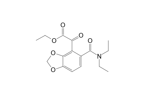 Ethyl 5,6-methylenedioxy-2-(N,N-diethylcarbamoyl)benzoylformate
