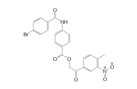 benzoic acid, 4-[(4-bromobenzoyl)amino]-, 2-(4-methyl-3-nitrophenyl)-2-oxoethyl ester