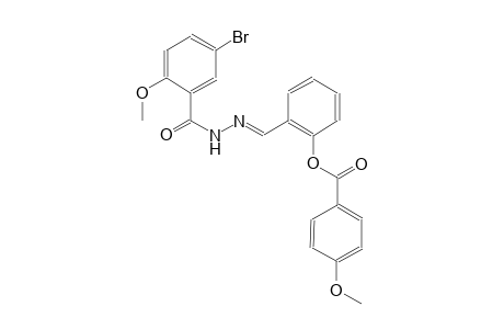 2-{(E)-[2-(5-bromo-2-methoxybenzoyl)hydrazono]methyl}phenyl 4-methoxybenzoate