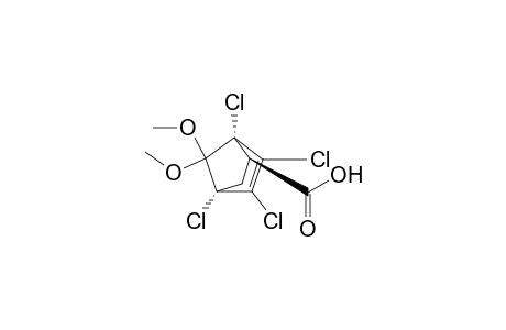 (1S,4R,5R)-1,2,3,4-tetrachloro-7,7-dimethoxy-5-bicyclo[2.2.1]hept-2-enecarboxylic acid