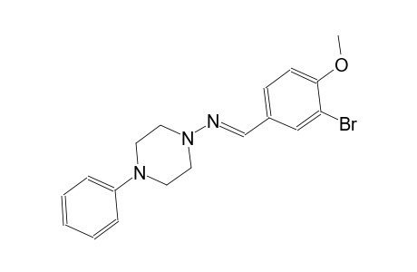 1-piperazinamine, N-[(E)-(3-bromo-4-methoxyphenyl)methylidene]-4-phenyl-