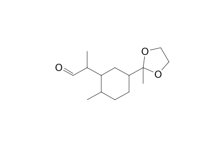 2-[2'-Methyl-5'-(2"-methyl[1,3]dioxolan-2''-yl)cyclohexyl]propionaldehyde