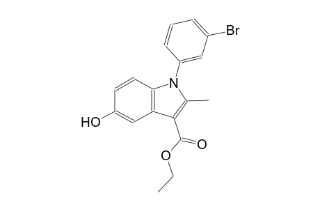 1H-indole-3-carboxylic acid, 1-(3-bromophenyl)-5-hydroxy-2-methyl-, ethyl ester