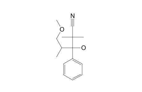 3-HYDROXY-5-METHOXY-2,2,4-TRIMETHYL-3-PHENYLPENTANNITRILE;DIASTEREOMER-#1
