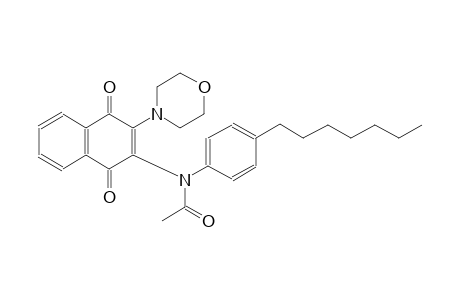 acetamide, N-[1,4-dihydro-3-(4-morpholinyl)-1,4-dioxo-2-naphthalenyl]-N-(4-heptylphenyl)-