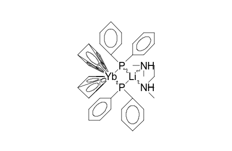 Dicyclopentadienyl-ytterbium-diphosphane-lithium-tmeda complex