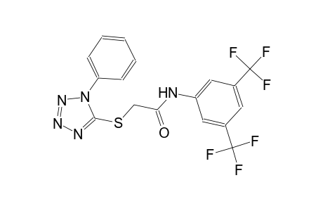 N-[3,5-bis(trifluoromethyl)phenyl]-2-[(1-phenyl-1H-tetraazol-5-yl)sulfanyl]acetamide