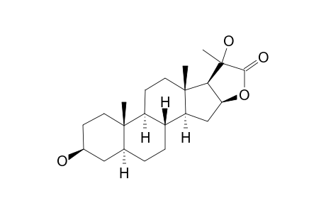 (20S)-3-BETA,16-BETA,20-TRIHYDROXY-5-ALPHA-PREGNANE-20-CARBOXYLIC-ACID-22,16-LACTONE