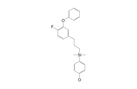 3-[(4-FLUORO-3-PHENOXYPHENYL)-PROPYL]-(4-HYDROXYPHENYL)-(DIMETHYL)-SILANE