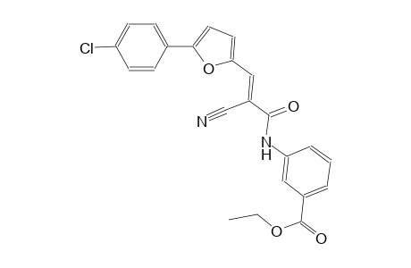 benzoic acid, 3-[[(2E)-3-[5-(4-chlorophenyl)-2-furanyl]-2-cyano-1-oxo-2-propenyl]amino]-, ethyl ester