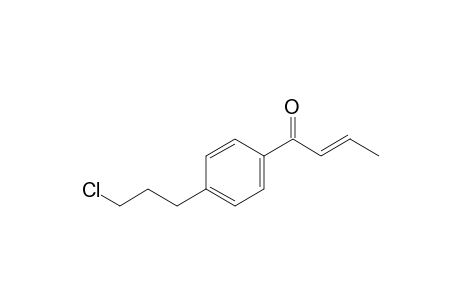 (E)-1-[4-(3-chloranylpropyl)phenyl]but-2-en-1-one