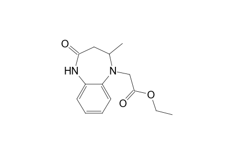 (2-Methyl-4-oxo-2,3,4,5-tetrahydrobenzo[b][1,4]diazepin-1-yl)acetic acid, ethyl ester