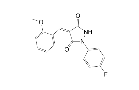 (4Z)-1-(4-fluorophenyl)-4-(2-methoxybenzylidene)-3,5-pyrazolidinedione