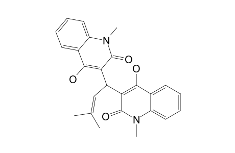 1,1-[BIS-(N-METHYL-4'-HYDROXYCHINOLIN-2'-ONE-3'-YL)]-3-METHYLBUT-2-ENE