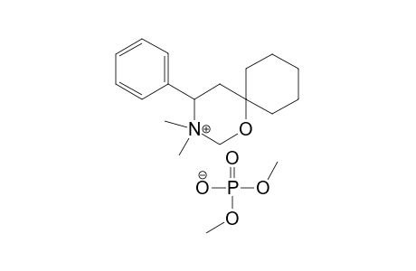 3,3-Dimethyl-4-phenyl-6-spirocyclohexyltetrahydro-1,3-oxazinium dimethyl phosphate