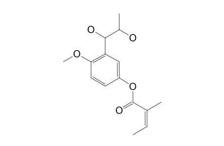 4-METHOXY-3-(1,2-PROPANEDIOL)-PHENYL-2-METHYL-2Z-BUTENOATE