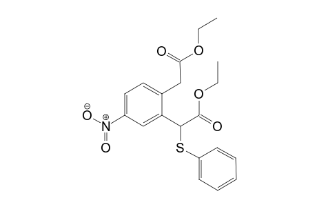 Ethyl 2-[(o-Methoxycarbonylmethyl-m-nitro)phenyl]-2-(phenylthio)acetate
