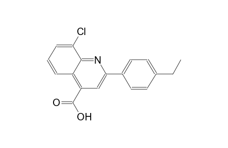 8-chloro-2-(4-ethylphenyl)-4-quinolinecarboxylic acid