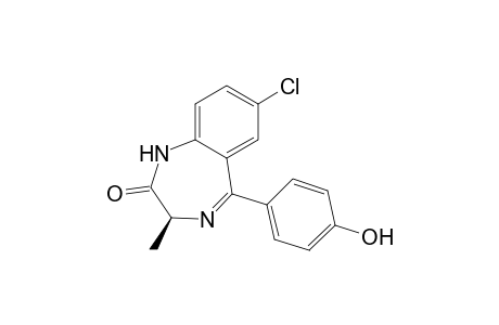 2H-1,4-Benzodiazepin-2-one, 7-chloro-1,3-dihydro-5-(4-hydroxyphenyl)-3-methyl-, (S)-