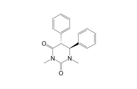 2,4(1H,3H)-Pyrimidinedione, dihydro-1,3-dimethyl-5,6-diphenyl-, trans-