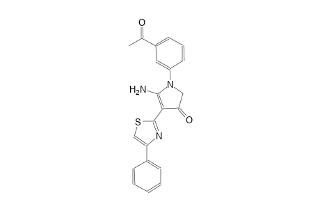 3H-pyrrol-3-one, 1-(3-acetylphenyl)-5-amino-1,2-dihydro-4-(4-phenyl-2-thiazolyl)-