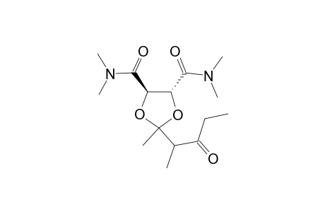 (4R)-trans-N,N,N',N'-Tetramethyl-2-methyl-2-(3-oxopent-2-yl)-1,3-dioxolane-4,5-dicarboxamide