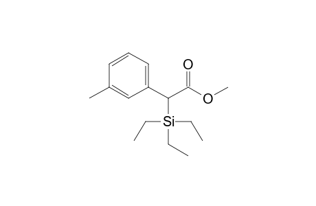 Methyl .alpha.-triethylsilyl-m-methylphenylacetate