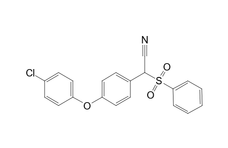 2-(benzenesulfonyl)-2-[4-(4-chlorophenoxy)phenyl]acetonitrile