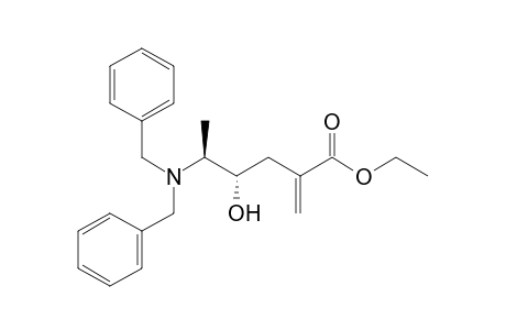 (4S,5S)-5-(Dibenzylamino)-4-hydroxy-2-methylenehexanoic acid ethyl ester