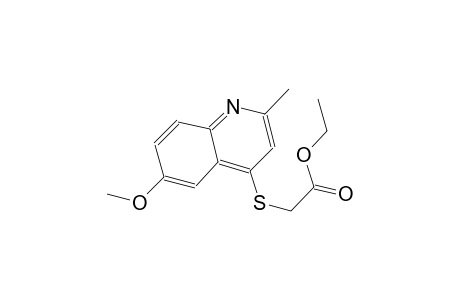ethyl [(6-methoxy-2-methyl-4-quinolinyl)sulfanyl]acetate