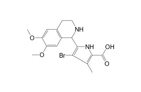 4-Bromanyl-5-(6,7-dimethoxy-1,2,3,4-tetrahydroisoquinolin-1-yl)-3-methyl-1H-pyrrole-2-carboxylic acid