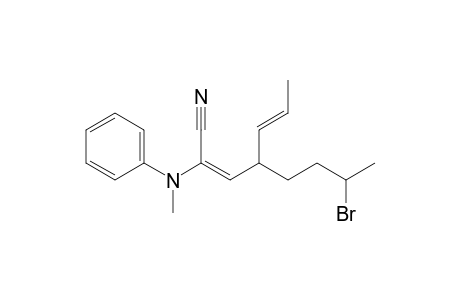 (2E,5E)-4-(3-bromobutyl)-2-(N-methylanilino)hepta-2,5-dienenitrile