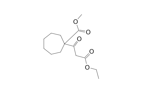 1-(2-ETHOXYCARBONYLACETYL)-CYCLOHEPTANECARBOXYLIC-ACID-METHYLESTER;KETO-FORM