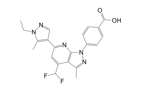 benzoic acid, 4-[4-(difluoromethyl)-6-(1-ethyl-5-methyl-1H-pyrazol-4-yl)-3-methyl-1H-pyrazolo[3,4-b]pyridin-1-yl]-