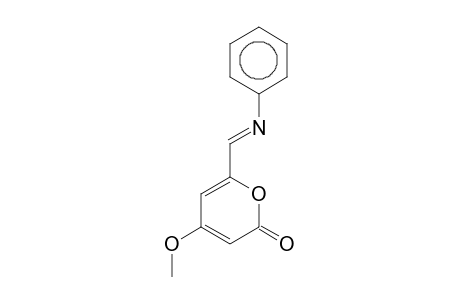 .alpha.-Pyrone, 4-methoxy-6-(phenyliminomethyl)-, (E)-