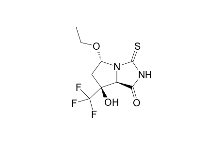 (5S,7S,7aR)-5-ethoxy-7-hydroxy-3-thioxo-7-(trifluoromethyl)hexahydro-1H-pyrrolo[1,2-c]imidazol-1-one