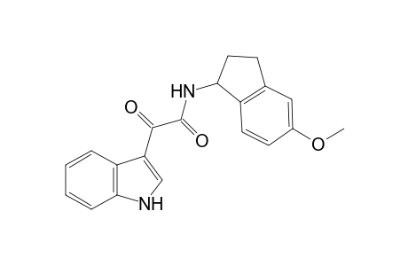 2-(1H-indol-3-yl)-N-(5-methoxyindan-1-yl)-2-oxo-acetamide