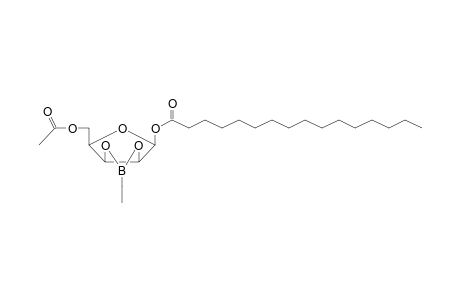 .beta.-d-Lyxofuranoside, 5-O-acetyl-2,3-O-ethylboranediyl-1-O-palmitoyl-