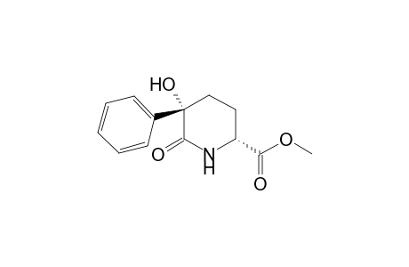 (2R,5S)-5-hydroxy-6-keto-5-phenyl-pipecolinic acid methyl ester