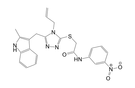 2-({4-allyl-5-[(2-methyl-1H-indol-3-yl)methyl]-4H-1,2,4-triazol-3-yl}sulfanyl)-N-(3-nitrophenyl)acetamide