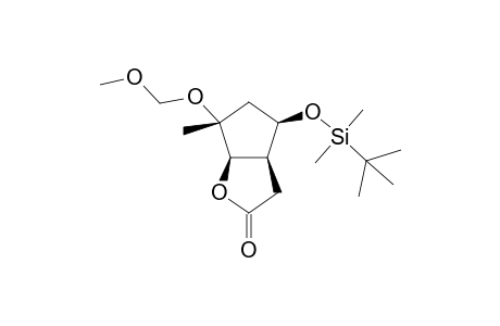 4-[(t-Butyldimethylsilyl)oxy]-6-(methoxymethoxy)-6-methyl-(hexahydro)-cyclopenta[b]furan-2-one