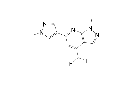 1H-pyrazolo[3,4-b]pyridine, 4-(difluoromethyl)-1-methyl-6-(1-methyl-1H-pyrazol-4-yl)-