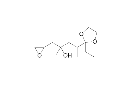 4-(2-Ethyl-1,3-dioxolan-2-yl)-2-methyl-1-(2-oxiranyl)-2-pentanol