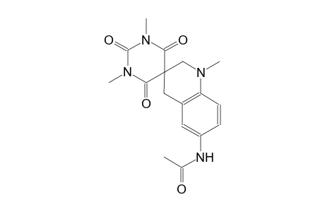 N-(1,1',3-trimethyl-2,4,6-trioxo-2,2',3,4,4',6-hexahydro-1H,1'H-spiro[pyrimidine-5,3'-quinolin]-6'-yl)acetamide
