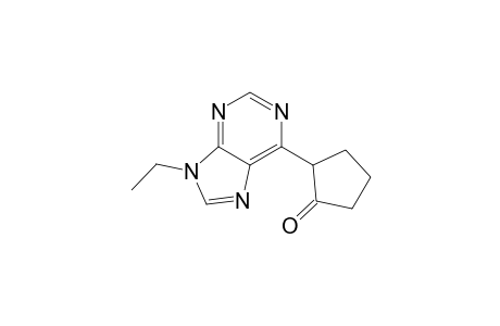 2-(9-Ethyl-6-purinyl)-1-cyclopentanone