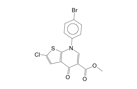 7-(4-bromophenyl)-2-chloro-4-keto-thieno[2,3-b]pyridine-5-carboxylic acid methyl ester