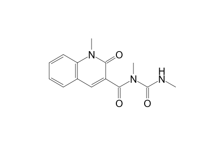 1,2-Dihydro-2-oxo-1-methyl-3-quinolinecarboxylic acid - N,N-dimethylureide